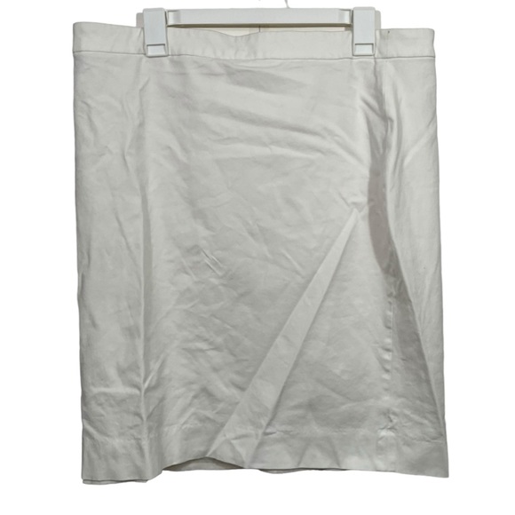 J. Crew Dresses & Skirts - J. Crew No. 2 White Plus Size Pencil Skirt